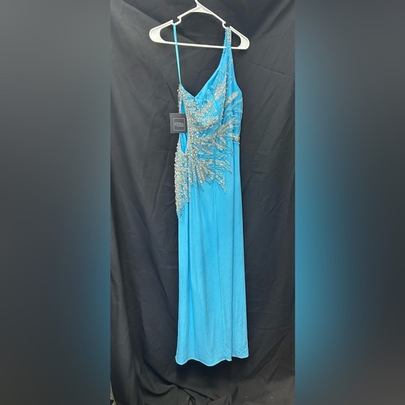 MAC DUGGAL 2207 NWT Embellished One Shoulder Cut Out Gown - Picture 5 of 9